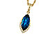 B310-98817: NECK 2.14 LONDON BLUE TOPAZ 2.20 TGW (12x6MM MQ)