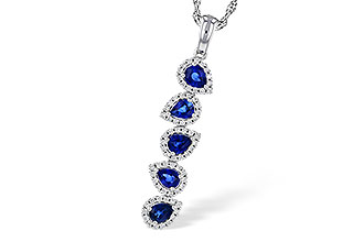 B310-99726: NECKLACE .95 TW SAPPIRE 1.19 TGW