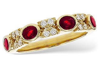 B311-82435: LDS WED RG .84 TW RUBY .98 TGW