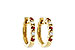 C037-30571: EARRINGS .17 RUBY .26 TGW