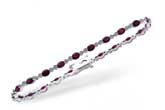 C220-08753: BRACELET 4.08 RUBY 4.55 TGW