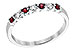 C221-89680: LDS WED RG .18 RUBY .28 TGW