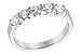 C222-80589: LDS DIA WED RG .75 TW (5 STONES)