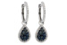 C222-81498: EARR .50 BLUE DIA .95 TW