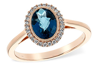 C225-46935: LDS RG 1.27 LONDON BLUE TOPAZ 1.42 TGW