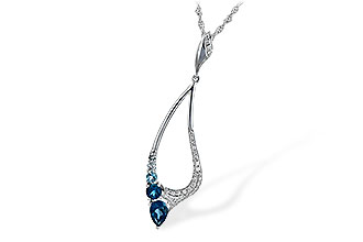 C225-52380: NECK .83 BLUE TOPAZ 1.00 TGW