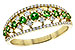 C226-36962: LDS RG .35 GREEN GARNET .67 TGW