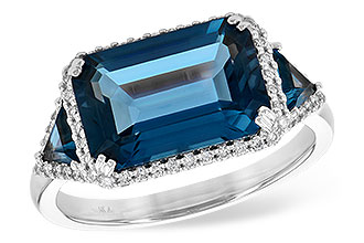 C226-38771: LDS RG 4.60 TW LONDON BLUE TOPAZ 4.82 TGW (12x8MM)