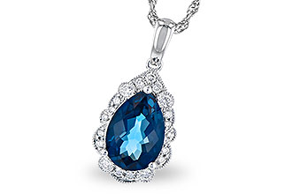 C309-16080: NECK 2.25 LONDON BLUE TOPAZ 2.40 TGW