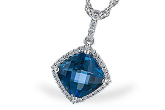 C310-04226: NECK 1.09 LONDON BLUE TOPAZ 1.20 TGW