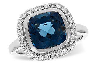 C310-06944: LDS RG 3.85 LONDON BLUE TOPAZ 4.15 TGW (9MM LBT)