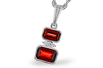 C310-93335: NECK .98 TW GARNET 1.01 TGW