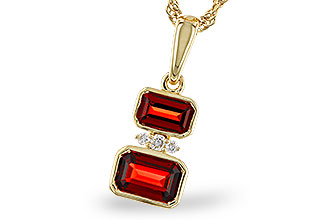 C310-93335: NECK .98 TW GARNET 1.01 TGW