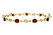 C310-93362: BRACELET 3.68 RUBY 3.92 TGW (7")