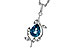 C310-95153: NECK 1.20 LONDON BLUE TOPAZ 1.25 TGW (8x6MM LBT)