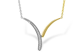 C310-96071: NECKLACE .12 TW (18")