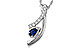C310-96917: NECKLACE .23 SAPP .40 TGW (5x3 SAPP)