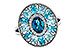 C310-97889: LDS RG 3.02 TW BLUE TOPAZ 3.10 TGW (7x5MM LBT CTR)