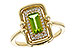 C310-99653: LDS RG .72 PERIDOT .84 TGW (8x4MM PER)