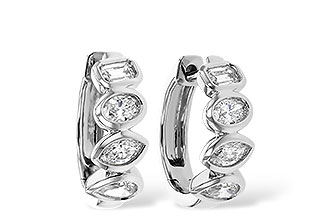C311-82371: EARRINGS .68 TW FANCY CUT DIAS