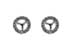 D036-45162: SEMI DIA EARR .12 TW (HOLDS .25 EACH)
