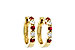 D037-30571: EARRINGS .33 RUBY .52 TGW