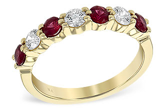 D221-87880: LDS WED RG .61 TW RUBY 1.00 TGW