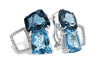 D224-57907: EARR 10.80 BLUE TOPAZ 11.00 TGW