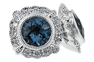 D225-47844: EARR 1.03 BLUE TOPAZ 1.17 TGW