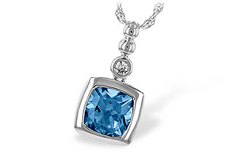 D225-50589: NECK 1.45 BLUE TOPAZ 1.49 TGW