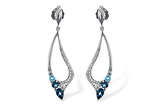 D225-52380: EARR .98 BLUE TOPAZ 1.25 TGW
