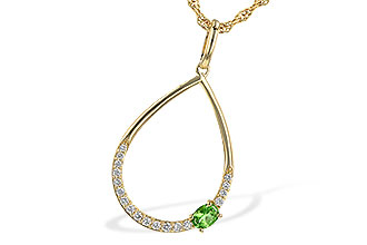 D226-44235: NECK .17 GREEN GARNET .26 TGW