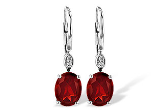 D226-45107: EARR 3.45 TW GARNET 3.50 TGW (9x7MM GAR)