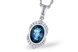 D309-17889: NECK 1.96 LONDON BLUE TOPAZ 2.10 TGW