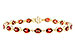 D310-02426: BRACELET 9.22 TW GARNET 9.26 TGW