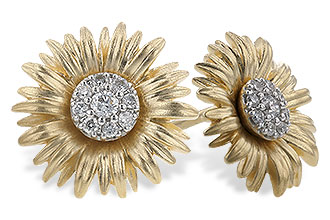 D310-04226: M310-03334 W/ YG PETALS & WG SETTINGS .14 TW