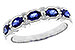 D310-06044: LDS WED RG .92 SAPPHIRE 1.04 TGW (4x3MM SAPP)