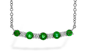 D310-07862: NECK .43 TW EMERALD .55 TGW