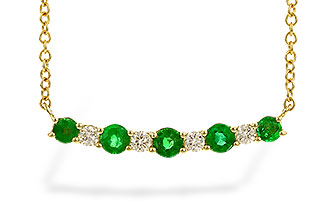 D310-07862: NECK .43 TW EMERALD .55 TGW