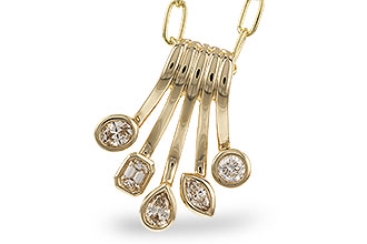 D310-07898: NECKLACE .42 TW FANCY CUT DIAMONDS (18")