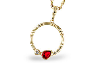 D310-93344: NECKLACE .24 RUBY .26 TGW