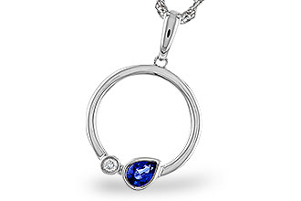 D310-93353: NECKLACE .26 SAPPHIRE .28 TGW
