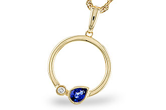 D310-93353: NECKLACE .26 SAPPHIRE .28 TGW