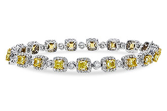 D310-95144: BRACELET 4.37 FANCY YELLOW DIAS 7.12 TW (7")