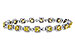 D310-95144: BRACELET 4.37 FANCY YELLOW DIAS 7.12 TW (7")