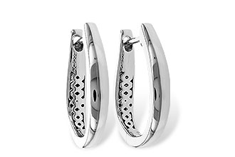 D310-96989: GOLD EARRINGS (17MM)