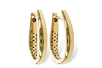 D310-96989: GOLD EARRINGS (17MM)