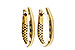 D310-96989: GOLD EARRINGS (17MM)