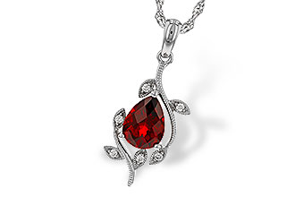 D310-97844: NECKLACE 1.34 GARNET 1.39 TGW (8X6MM GAR)