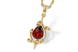 D310-97844: NECKLACE 1.34 GARNET 1.39 TGW (8X6MM GAR)